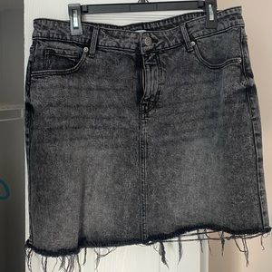Black Denim Jean Skirt